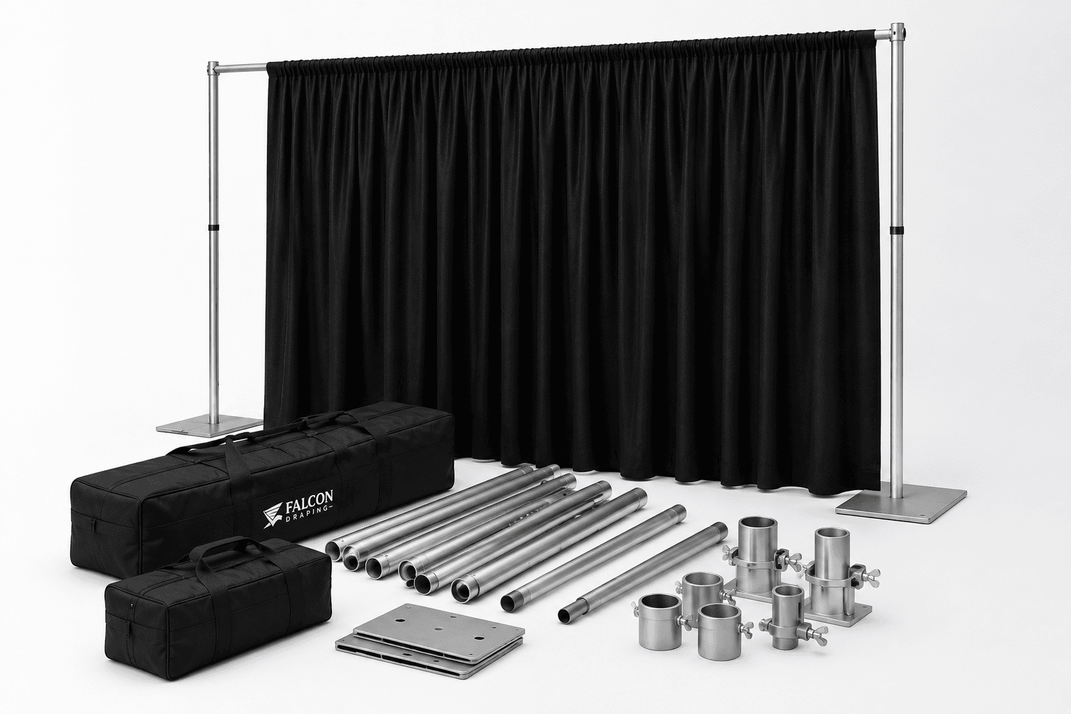 Pipe and drape for sale UK, event curtains for sale.